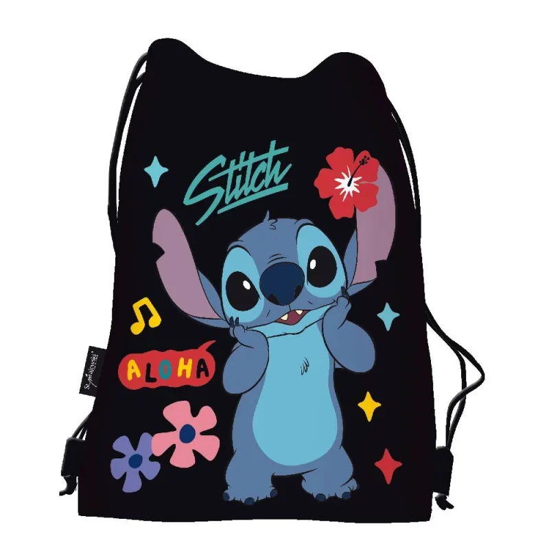 Majewski tornazsák, fekete, Stitch Aloha (5)