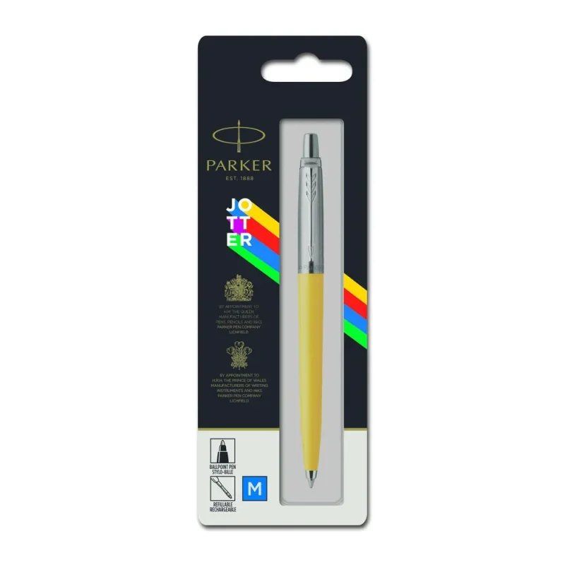 Parker royal jotter originals golyóstoll sárga ezüst klipsz, bl 2076056