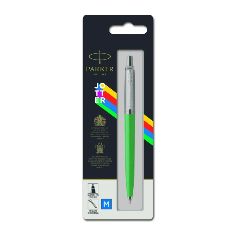 Parker royal jotter originals golyóstoll zöld ezüst klipsz, bl 2076058