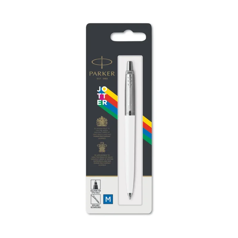 Parker royal jotter originals golyóstoll fehér ezüst klipsz, bl 2096874