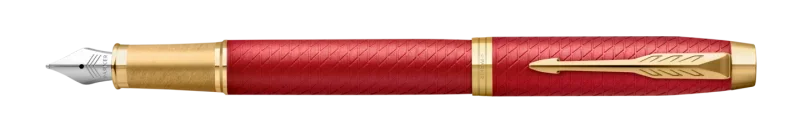 Parker Royal I.M. Premium Töltőtoll Piros Cizellált, Arany klipsz 2143650