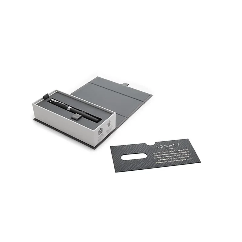 Parker royal sonnet töltőtoll matt fekete, ezüst klipsz 1931521