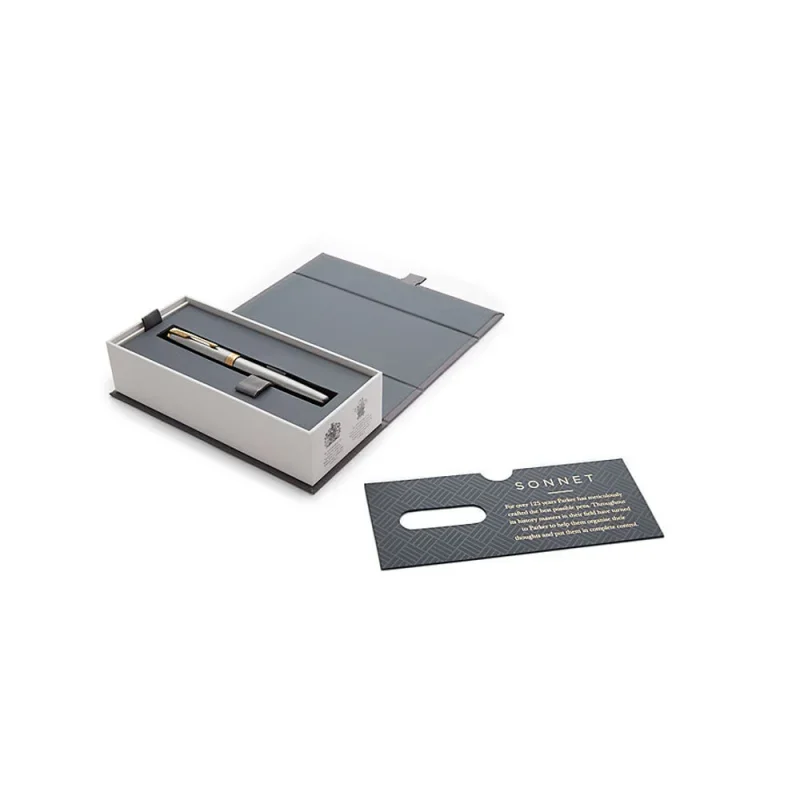 Parker royal sonnet töltőtoll rozsdamentes acél, arany klipsz 1931504