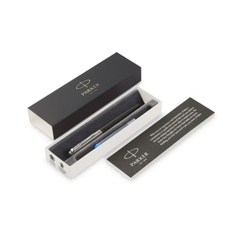 Parker royal jotter töltőtoll bond street fekete, ezüst klipsz 2030947