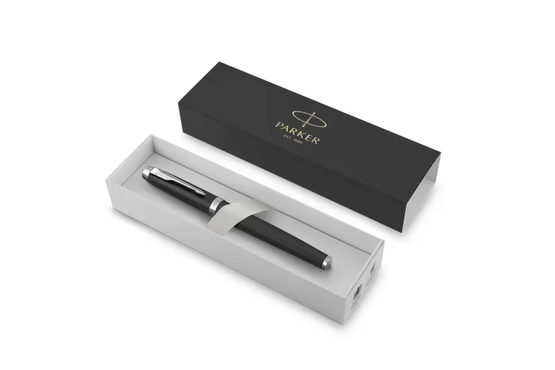 Parker royal im essential töltőtoll matt fekete, ezüst klipsz 2143637