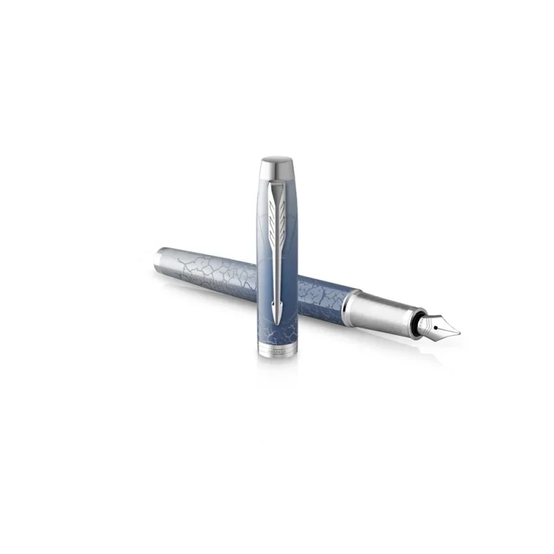 Parker royal im premium töltőtoll kék-szürke the last frontier polar cizellált, ezüst klipsz 2153003