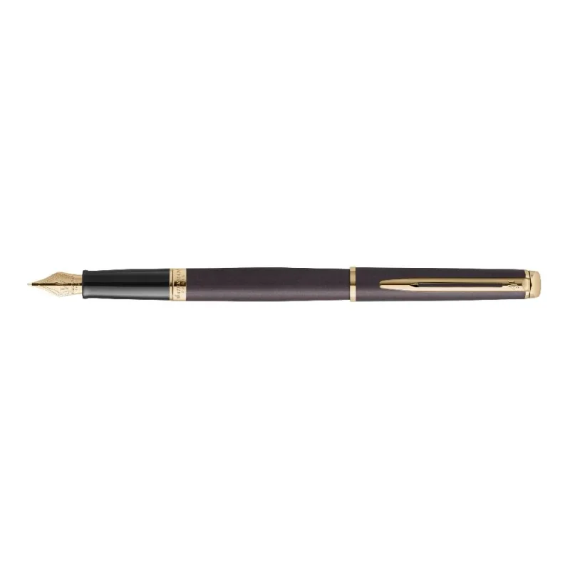 WATERMAN HEMISPHERE UNDERSTATED EDITION Töltőtoll LÁVA FEKETE, Arany klipsz