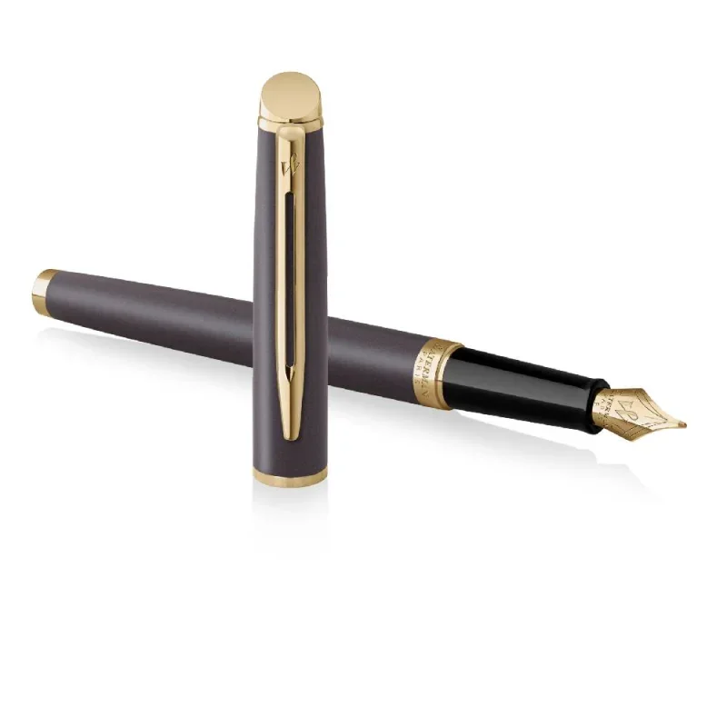 WATERMAN HEMISPHERE UNDERSTATED EDITION Töltőtoll LÁVA FEKETE, Arany klipsz