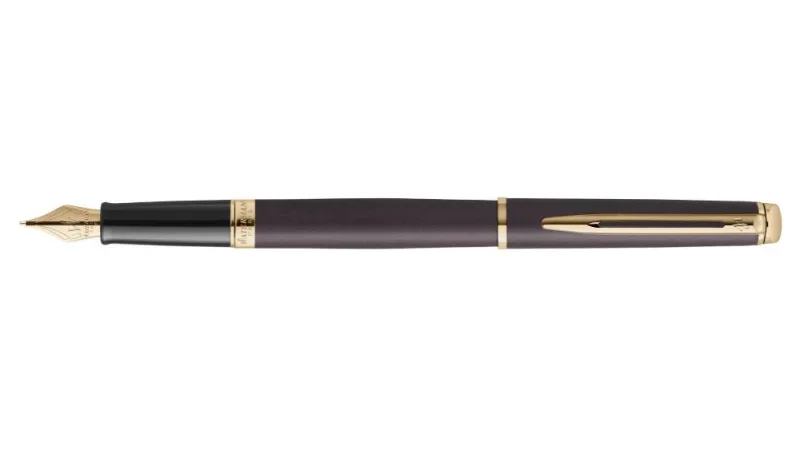 WATERMAN HEMISPHERE UNDERSTATED EDITION Töltőtoll LÁVA FEKETE, Arany klipsz