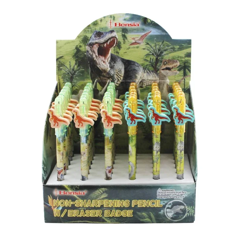 BENSIA Tolóbetétes ceruza, dino radírral PCED83 Dinoszaurusz DP36