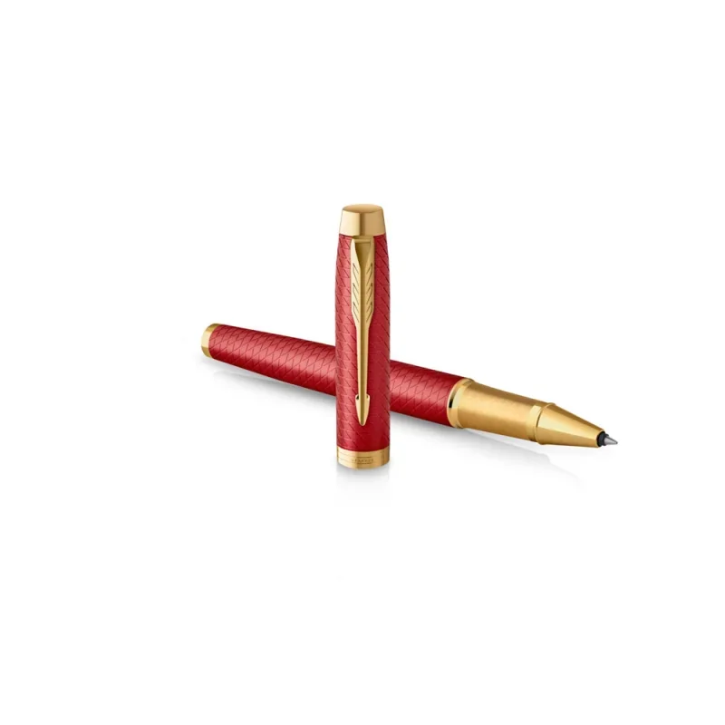 Parker royal im premium rollertoll piros cizellált, arany klipsz 2143647