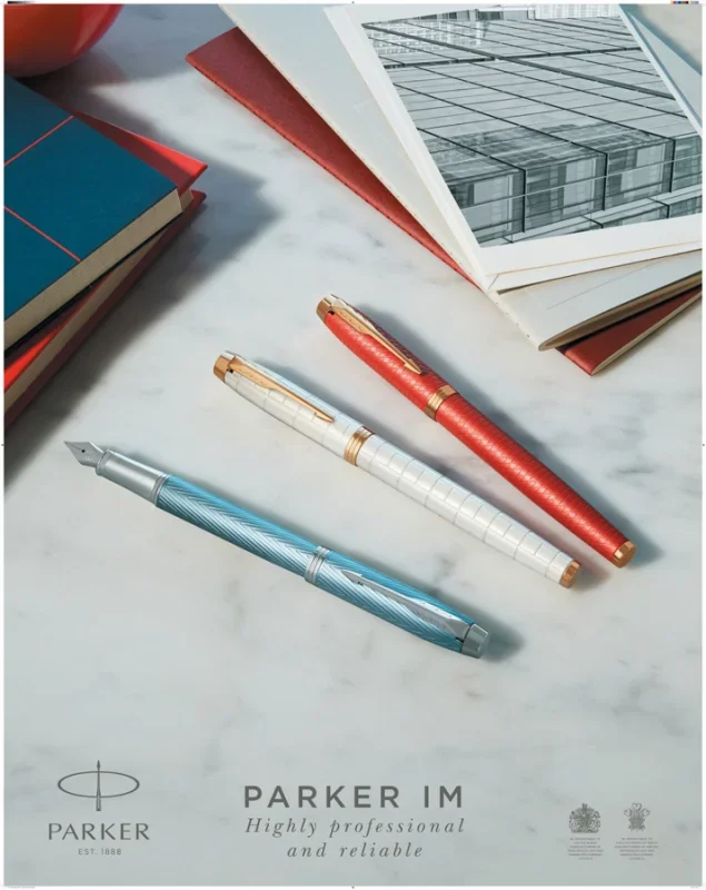 Parker royal im premium rollertoll piros cizellált, arany klipsz 2143647