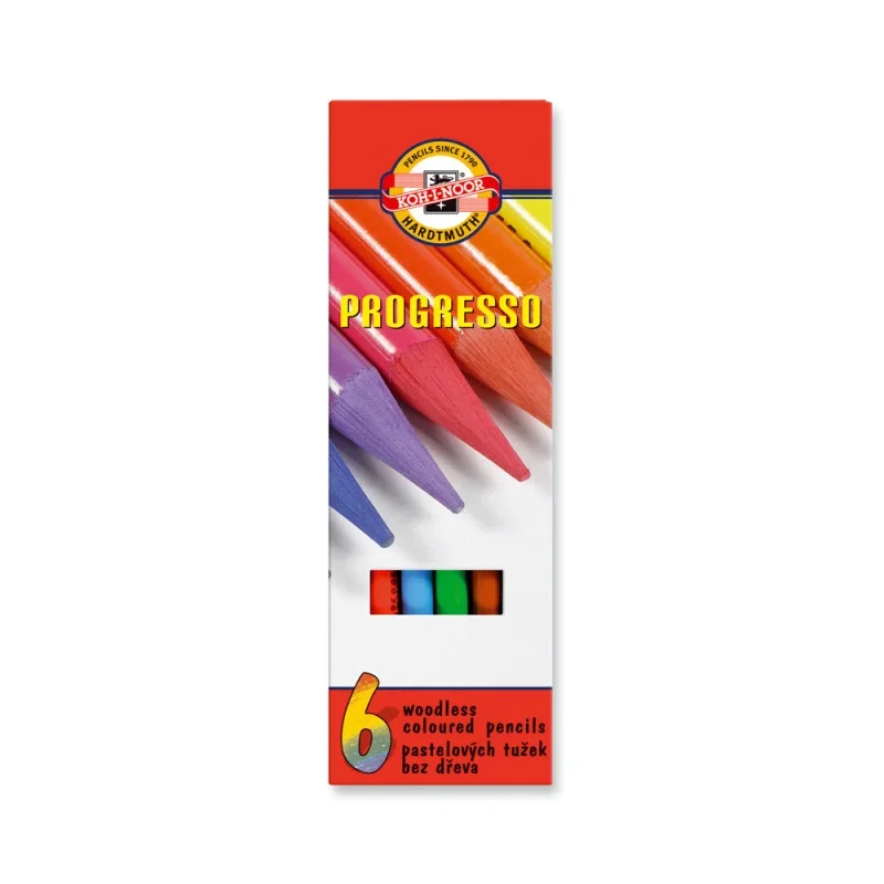 Koh-i-noor 8755 progresso/6 famentes színes ceruza hengeres (7.6mm)