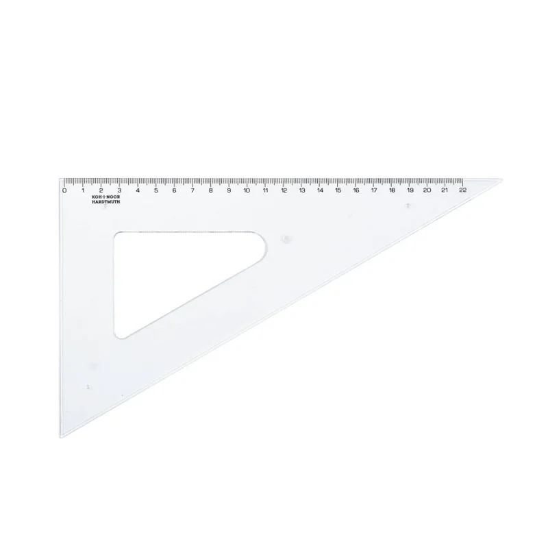 Koh-i-noor 744750 háromszög vonalzó átlátszó 60°/250