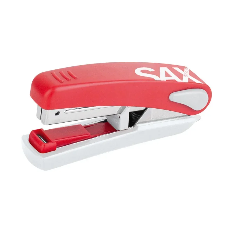 Sax 519 design fűzőgép piros flat clinch (lapos fűzés) 20 lapos no.10