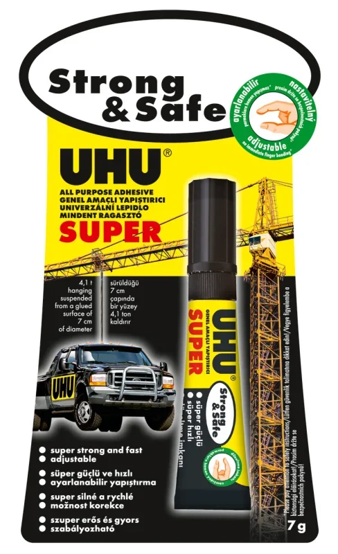 Uhu 39370 super strong & safe ragasztó 7g