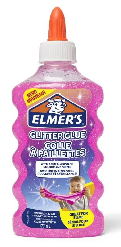 Elmer's glitteres ragasztó 2077249 rózsaszín 177ml