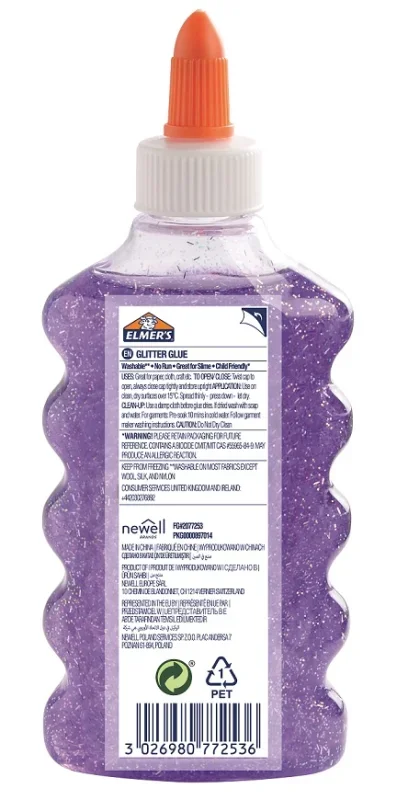 ELMERS Glitteres ragasztó Lila (177ml) 2077253