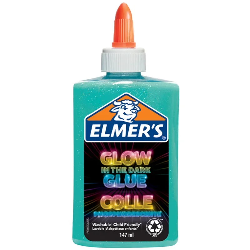 Elmer's glow ragasztó kék 147ml 2162078