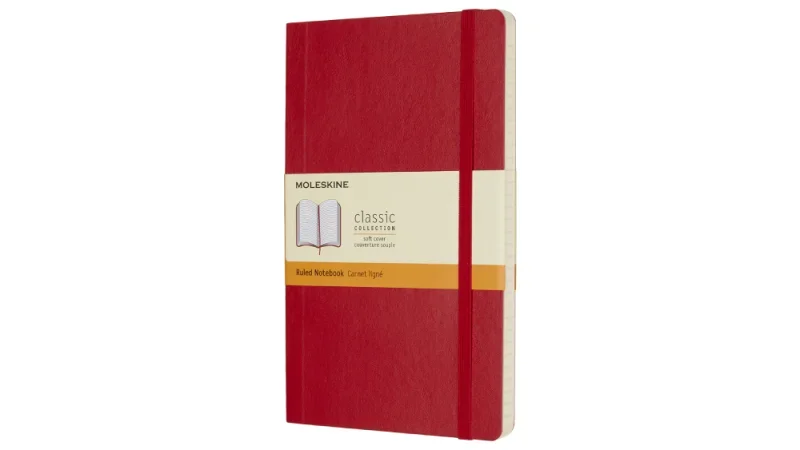 Moleskine notesz qp616f2 puha skarlát piros 