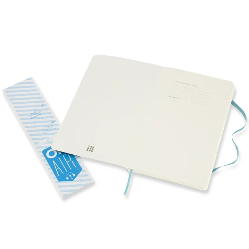 Moleskine notesz qp618b35 puha hamu kék 