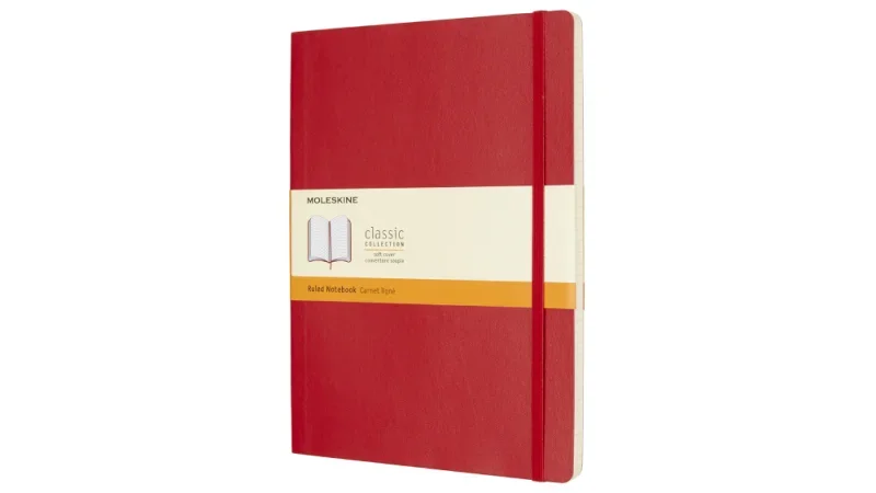 Moleskine notesz qp621f2 puha skarlát piros 