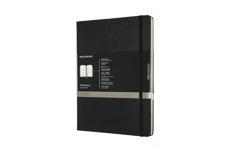 Moleskine notesz professional kemény fekete 