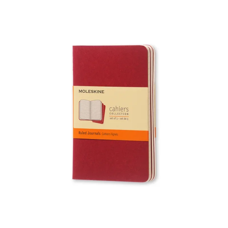 Moleskine jegyzetfüzet cahier 3db ch111 piros 