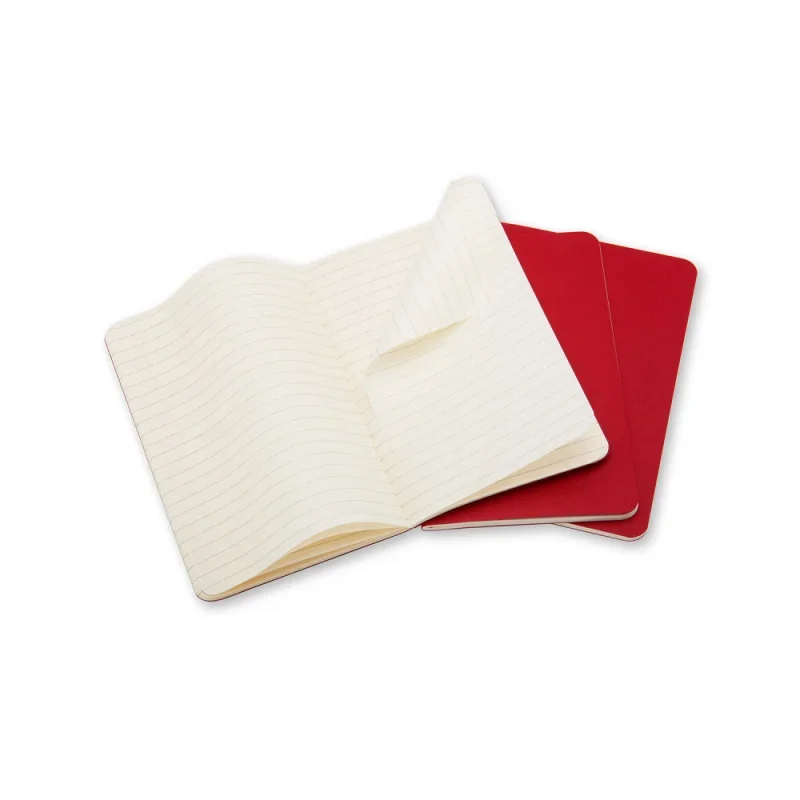 Moleskine jegyzetfüzet cahier 3db ch111 piros 