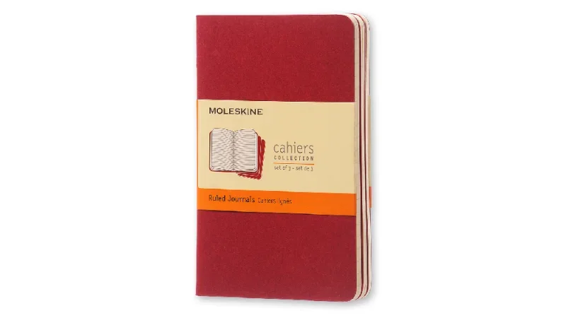 Moleskine jegyzetfüzet cahier 3db ch111 piros 