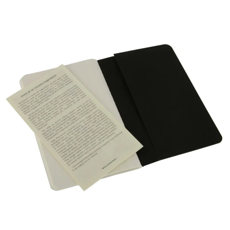 Moleskine jegyzetfüzet cahier 3db qp313 fekete 