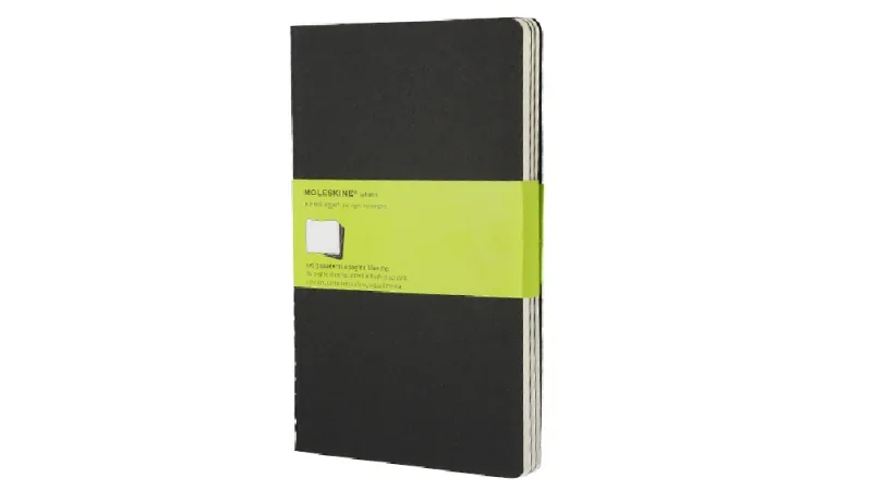 Moleskine jegyzetfüzet cahier 3db qp318 fekete 