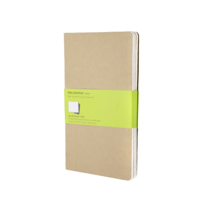 Moleskine jegyzetfüzet cahier 3db qp418 barna 