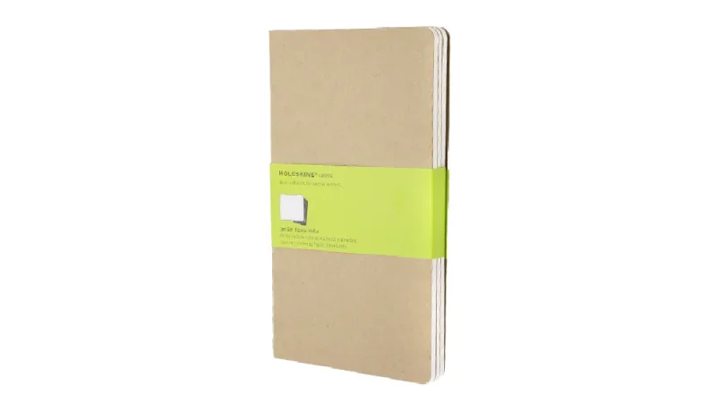 Moleskine jegyzetfüzet cahier 3db qp418 barna 
