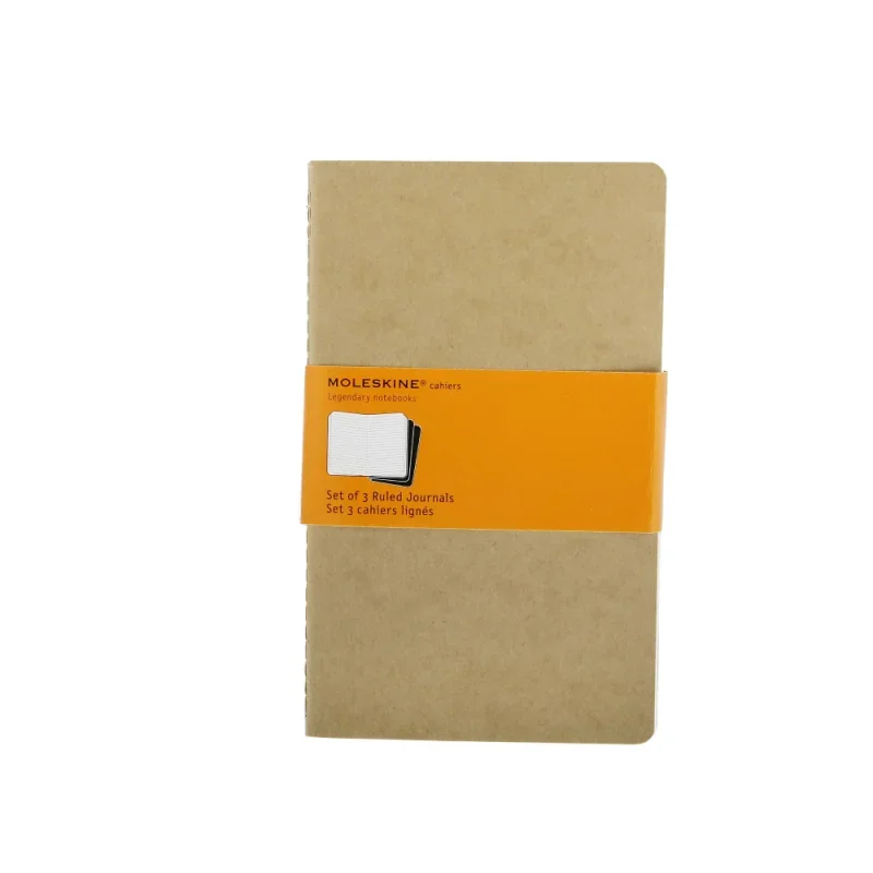 Moleskine jegyzetfüzet cahier 3db qp416 barna 