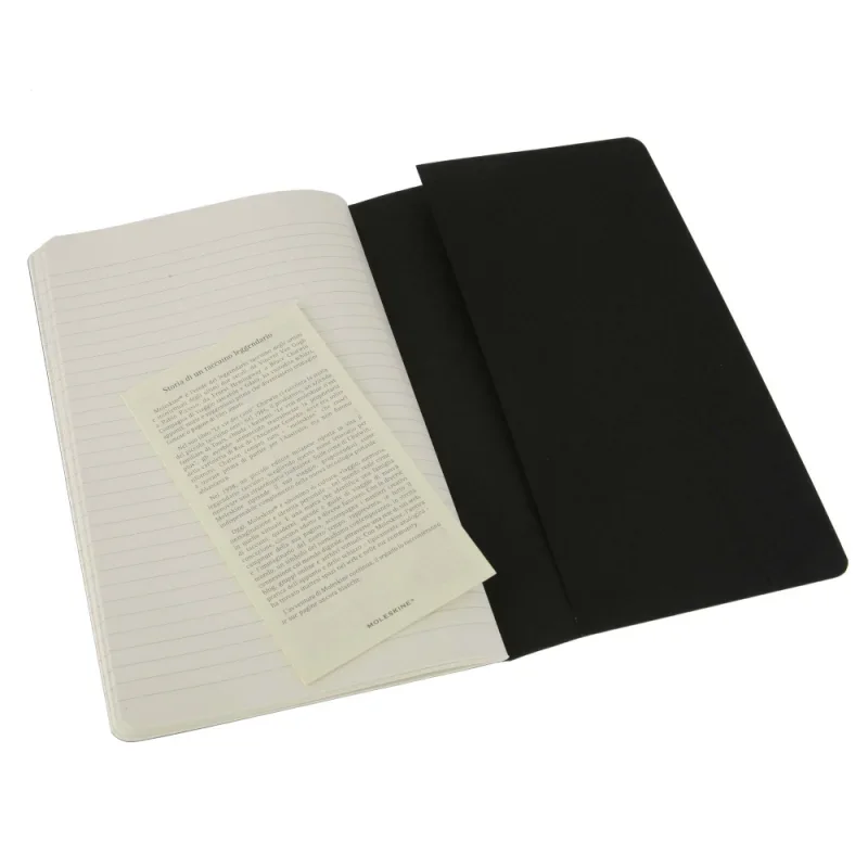 Moleskine jegyzetfüzet cahier 3db qp316 fekete 