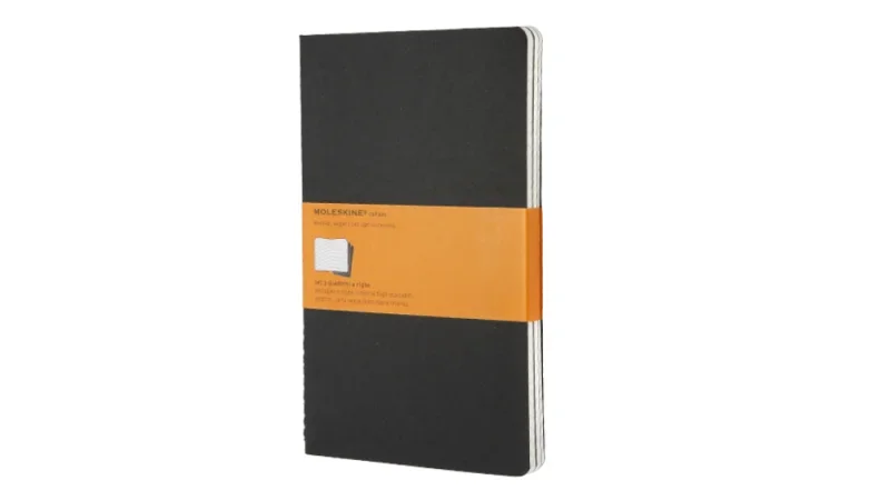 Moleskine jegyzetfüzet cahier 3db qp316 fekete 