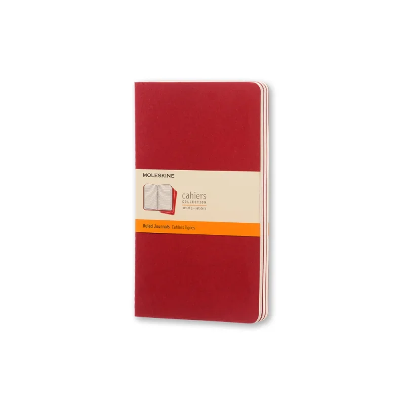 Moleskine jegyzetfüzet cahier 3db ch116vf piros 