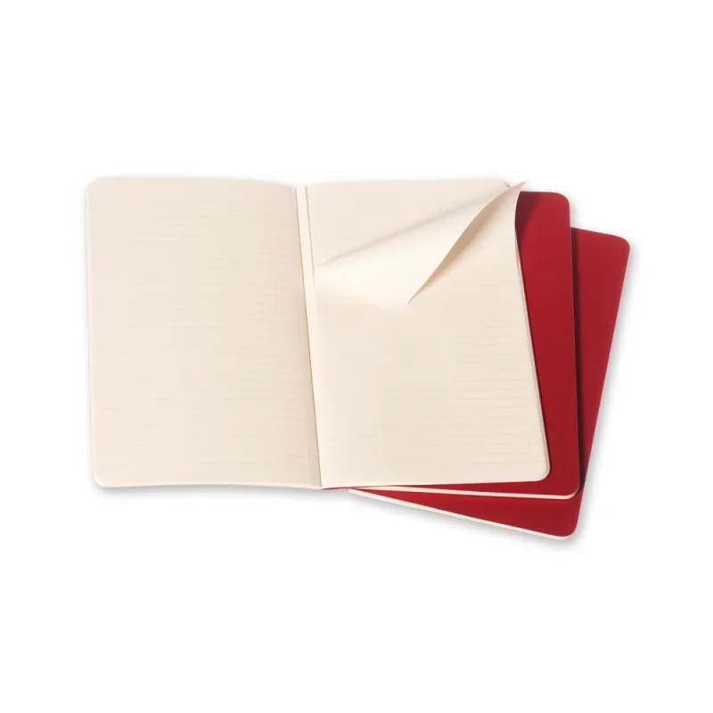 Moleskine jegyzetfüzet cahier 3db ch116vf piros 