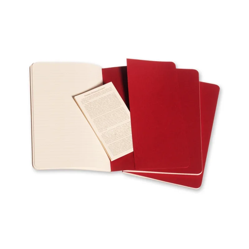 Moleskine jegyzetfüzet cahier 3db ch116vf piros 
