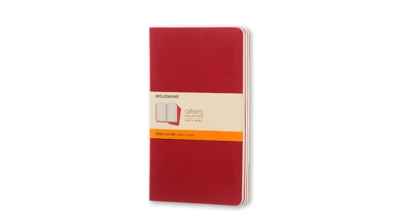 Moleskine jegyzetfüzet cahier 3db ch116vf piros 