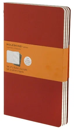 Moleskine jegyzetfüzet cahier 3db ch116vf piros 