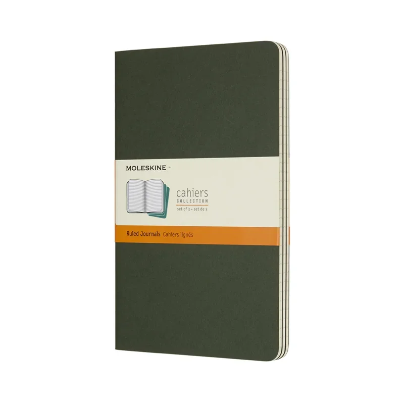 Moleskine jegyzetfüzet cahier 3db ch016k15 mirtusz zöld 