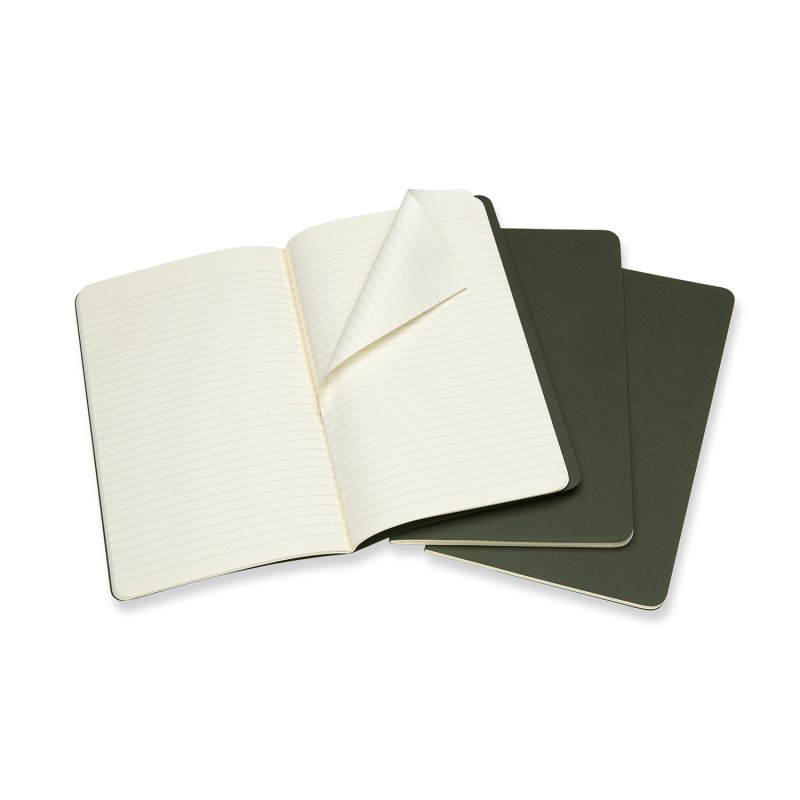Moleskine jegyzetfüzet cahier 3db ch016k15 mirtusz zöld 