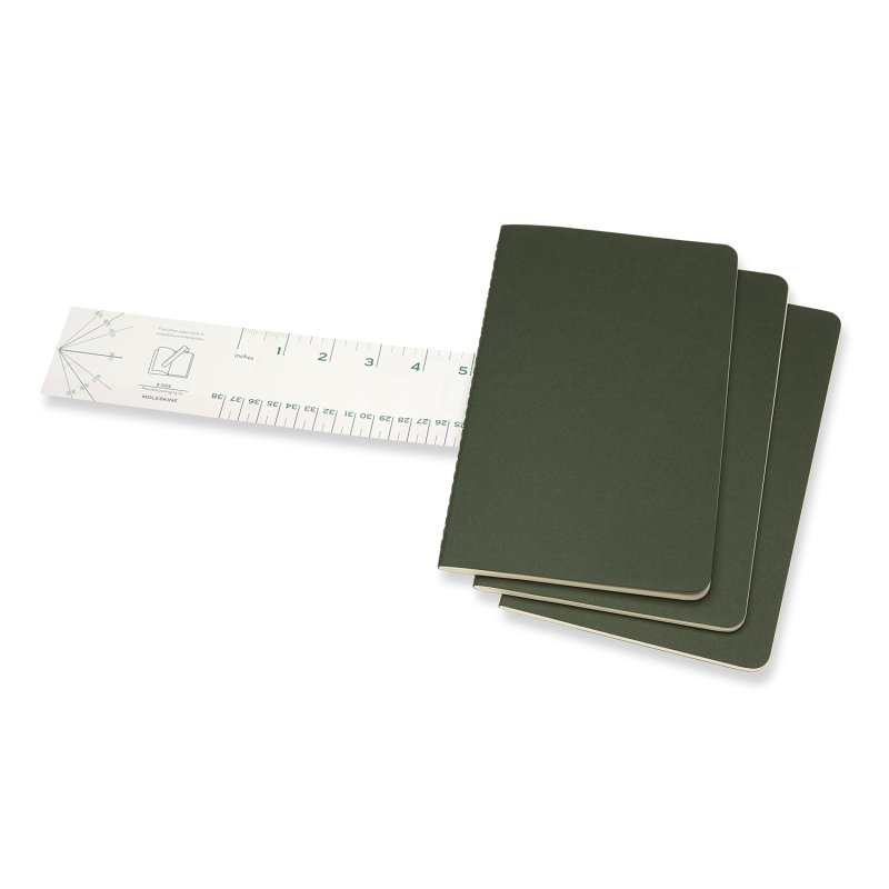Moleskine jegyzetfüzet cahier 3db ch016k15 mirtusz zöld 