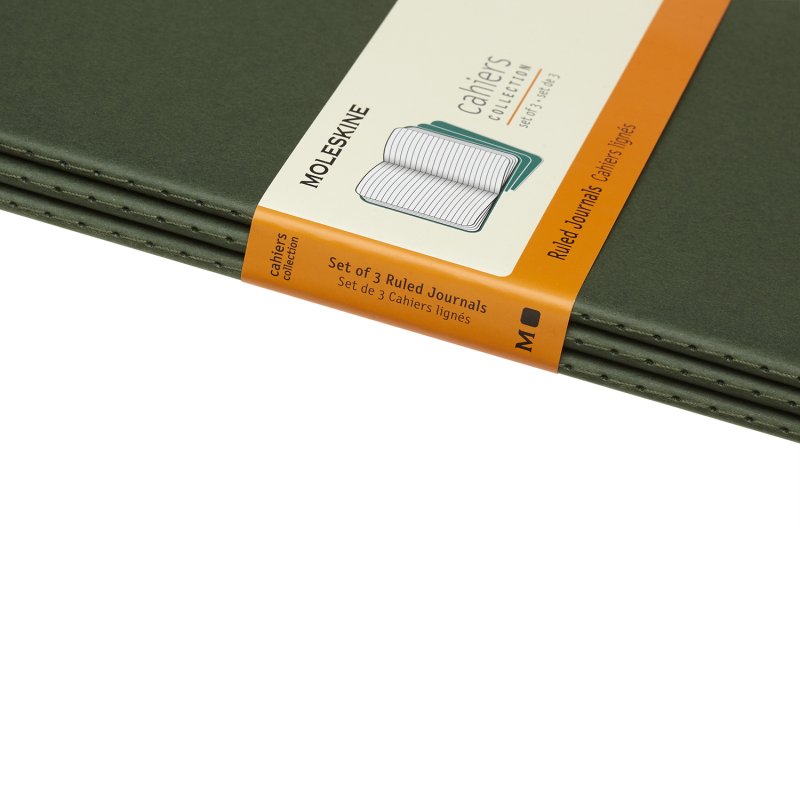 Moleskine jegyzetfüzet cahier 3db ch016k15 mirtusz zöld 