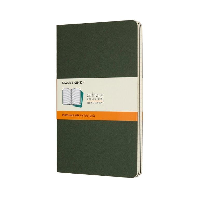 Moleskine jegyzetfüzet cahier 3db ch016k15 mirtusz zöld 