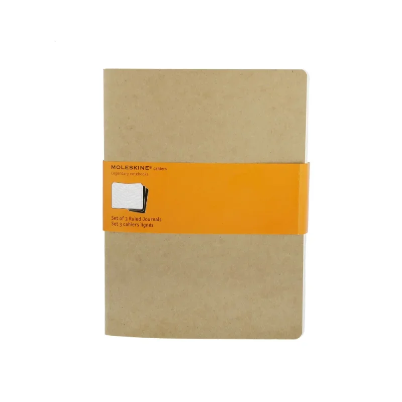 Moleskine jegyzetfüzet cahier 3db qp421 barna 