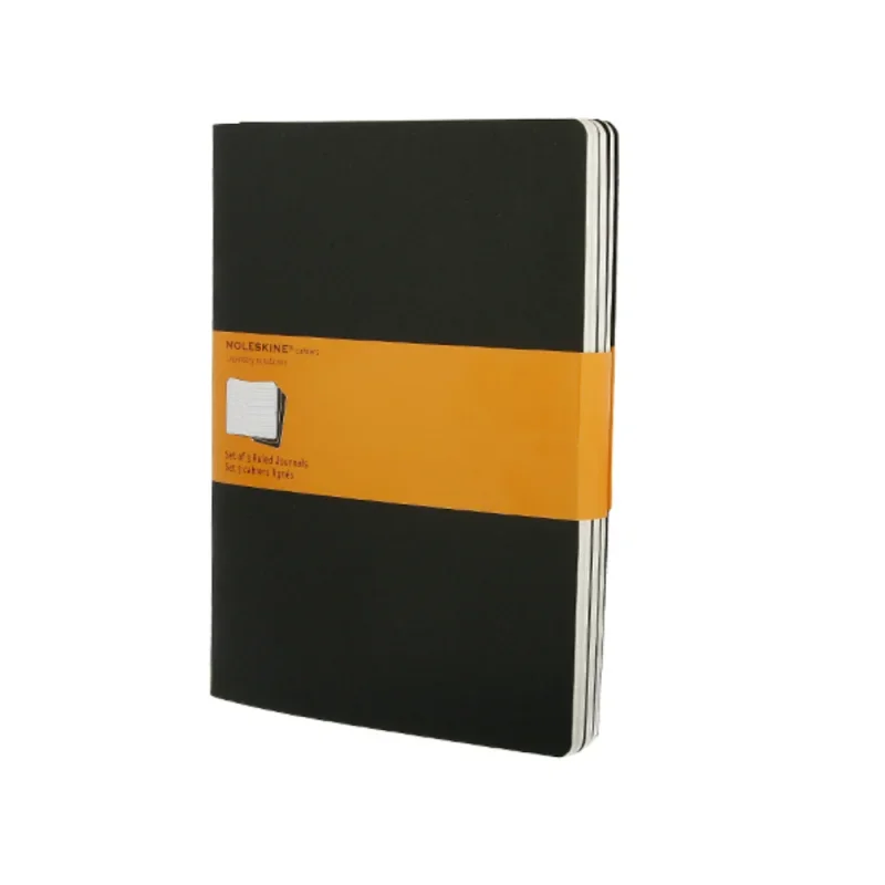 Moleskine jegyzetfüzet cahier 3db qp321 fekete 