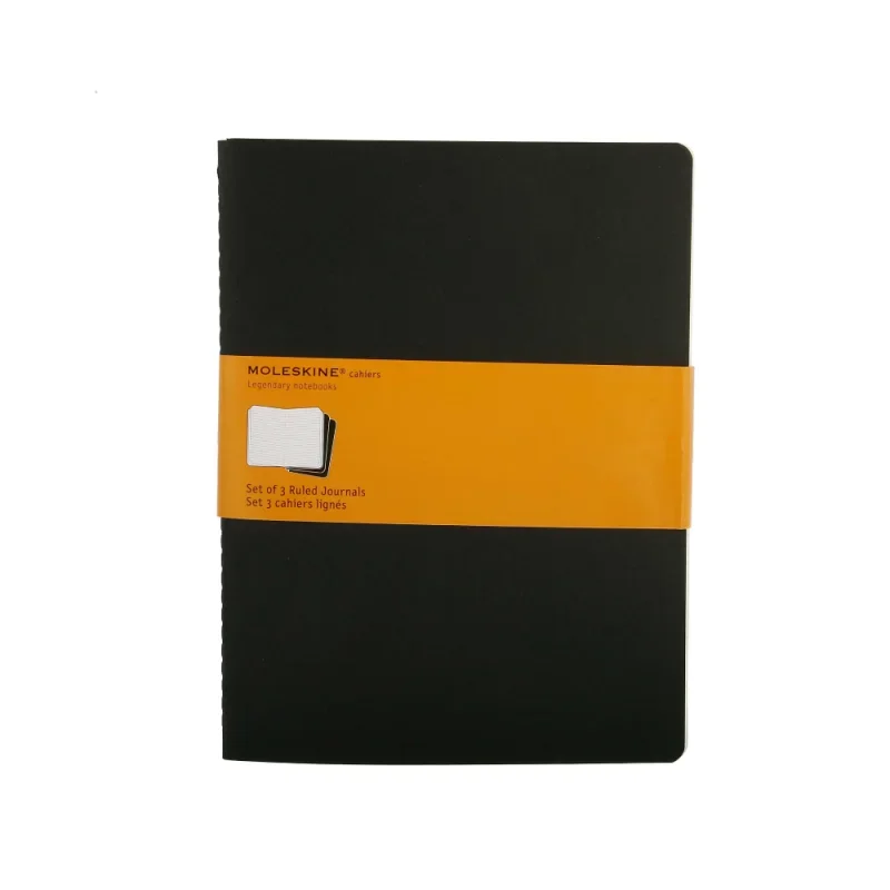 Moleskine jegyzetfüzet cahier 3db qp321 fekete 
